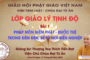 LỚP GIÁO LÝ TỊNH ĐỘ - BÀI 1: PHÁP MÔN NIỆM PHẬT - ĐUỐC TUỆ TRONG ĐÊM ĐEN, BÈ TỪ NƠI BIỂN NGHIỆP