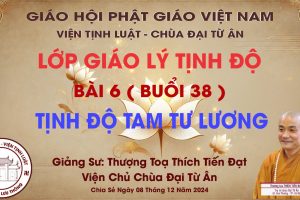 BÀI 6 – TỊNH ĐỘ TAM TƯ LƯƠNG – BUỔI 38